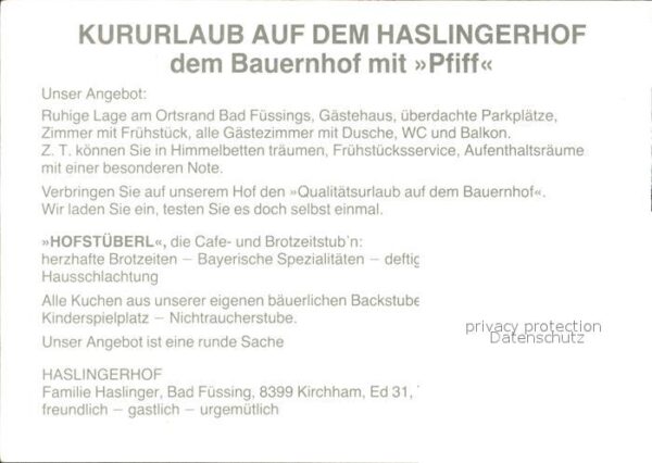 Bad Fuessing Haslingerhof – Bild 2