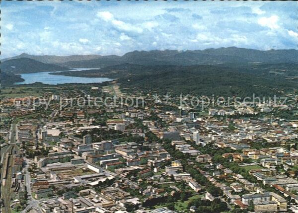 Klagenfurt Woerthersee Fliegeraufnahme