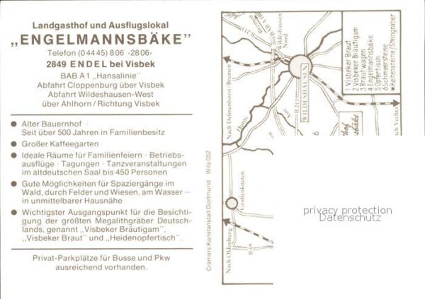 Endel Vechta Landgasthof Engelmannsbäke Kaffeegarten – Bild 2