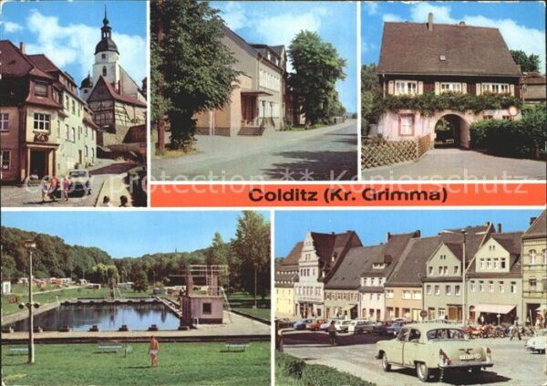 Colditz Eingang Tiergarten Markt Waldbad