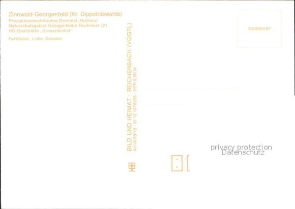 Zinnwald-Georgenfeld Denkmal Hufhaus Naturschutzgebiet Georg – Bild 2