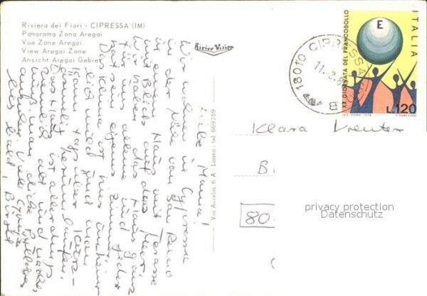 Cipressa Imperia Ansicht Aregai Gebiet – Bild 2