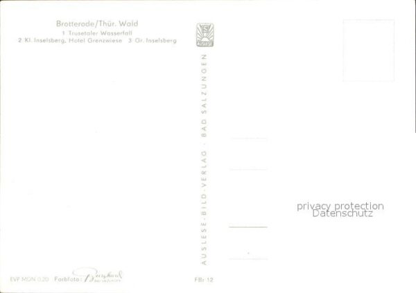 Brotterode Trusetaler Wasserfall Hotel Grenzwiese – Bild 2