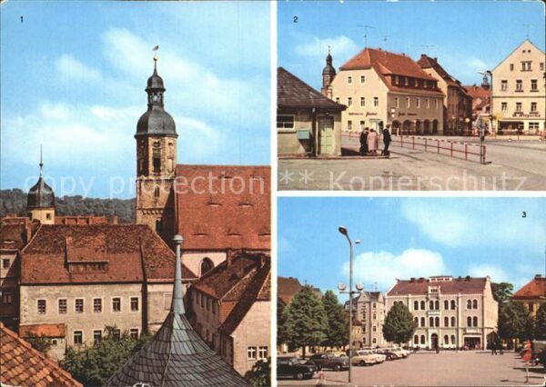 Dippoldiswalde Osterzgebirge Kirche Platz der Jugend Platz des Fried