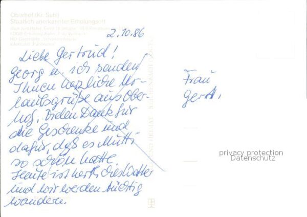 Oberhof Thueringen Interhotel Panorama HO- Gaststätte Scha – Bild 2