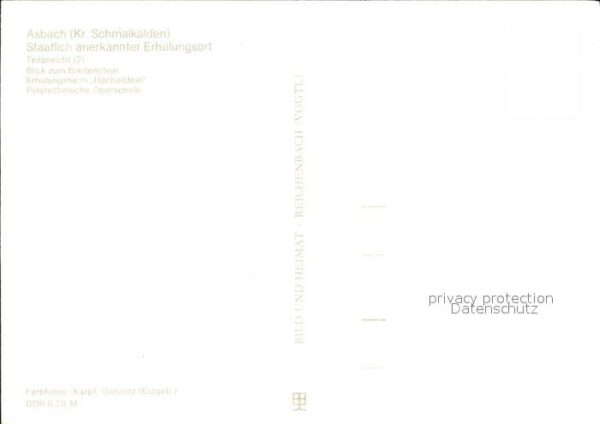 Asbach Schmalkalden Breitenstein Erholungsheim Hachelstein – Bild 2