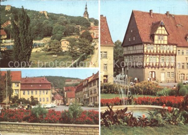 Frankenhausen Bad Soleschwimmbad Anger Fachwerkbau