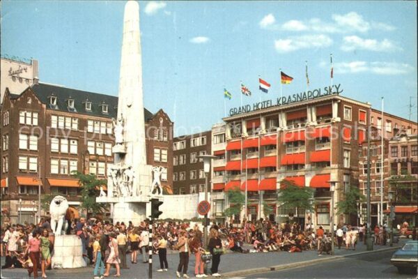 Amsterdam Niederlande Nationaldenkmal Grand Hotel Krasnapolsk