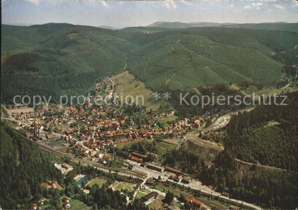 Lautenthal Harz Fliegeraufnahme