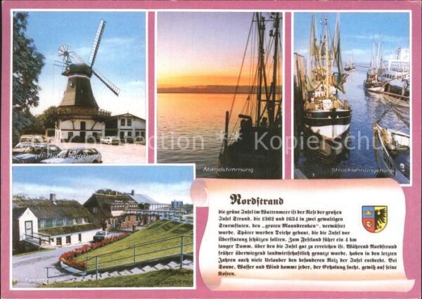 Nordstrand Friesenhäuser Engel- Mühle Süderhafen S