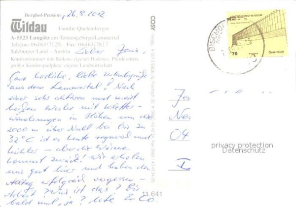 Lungoetz Annaberg Berghof- Pension Wildau – Bild 2