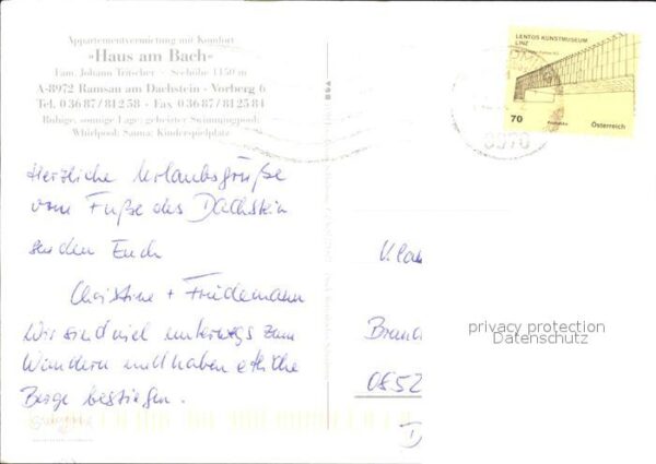 Ramsau Dachstein Steiermark Pension Haus am Bach – Bild 2