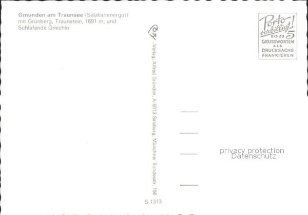Gmunden Salzkammergut Traunsee Grünberg Traunstein – Bild 2