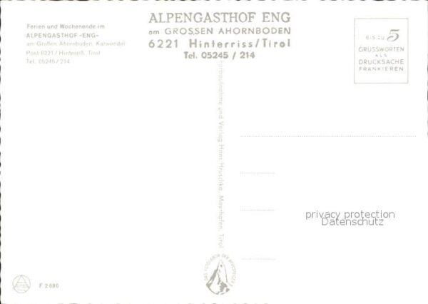 Hinterriss Tirol Alpengasthof Eng – Bild 2