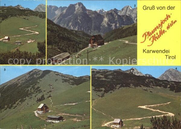 Karwendel Plumsjoch- Hütte Mondscheinspitze Gamsj