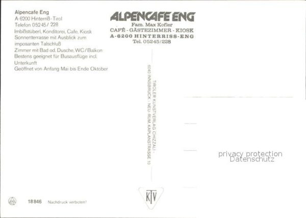 Hinterriss Tirol Alpencafe Eng – Bild 2