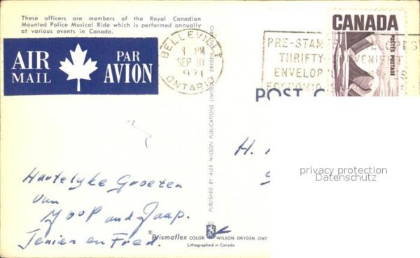Polizei Royal Canadian Mounted Police Musical R – Bild 2