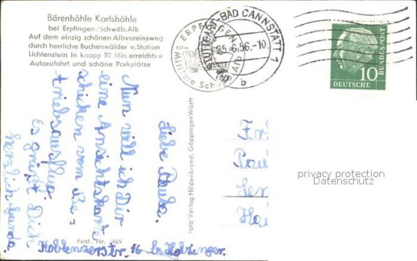 Hoehlen Caves Grottes Bärenhöhle Karlshöhle Erpfingen – Bild 2