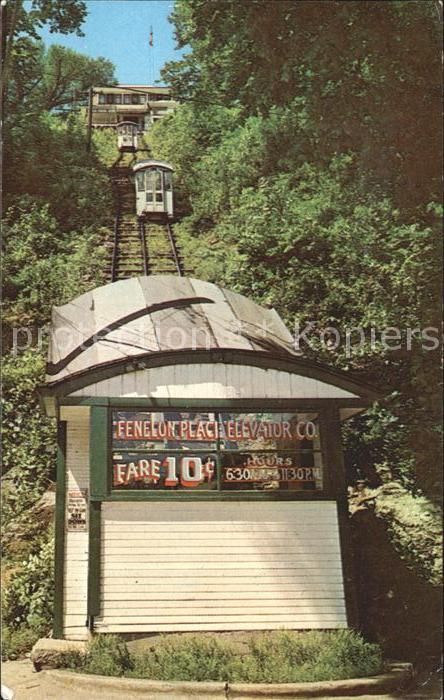 Zahnradbahn Fenelon Place Elevator Dubuque Iowa Fou