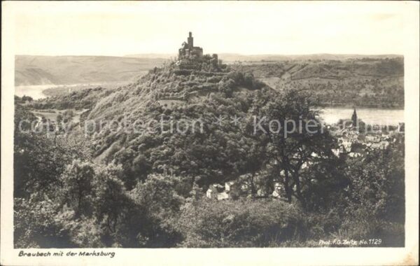 Foto Zeitz F.G. Nr. 1129 Braubach Marksburg