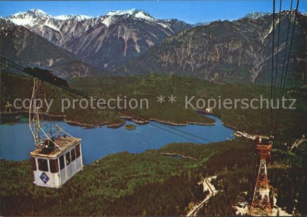 Seilbahn Zugspitze Eibsee Ammergauer Alpen Kreuz