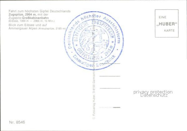 Seilbahn Zugspitze Eibsee Ammergauer Alpen Kreuz – Bild 2
