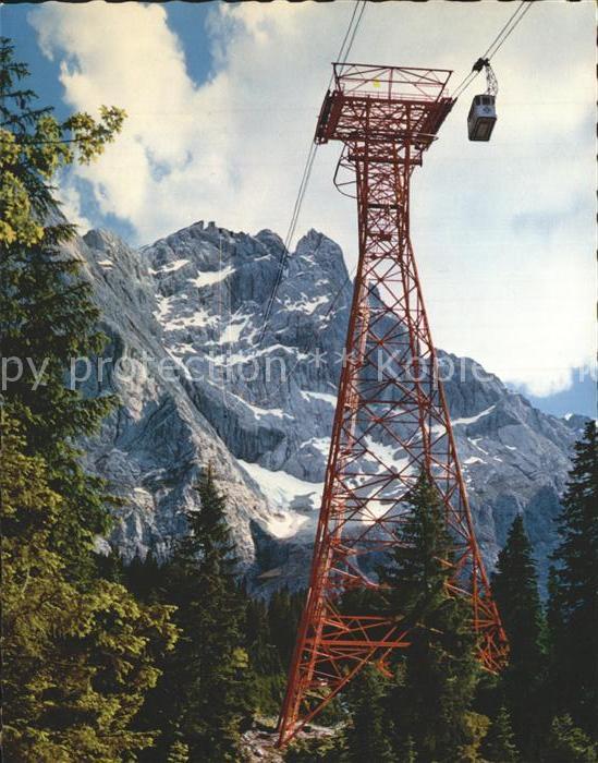 Zugspitzbahn Seilbahn Stütze II Zugspitzgipfel