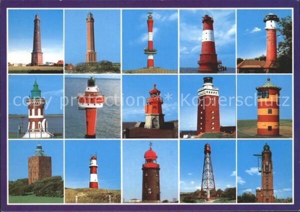 Leuchtturm Lighthouse Nordsee Borkum Norderney Wangerooge Alt