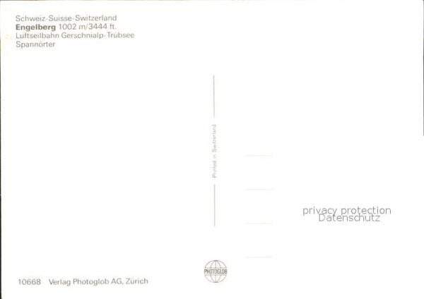 Seilbahn Gerschnialp-Trübsee Engelberg Spannörte – Bild 2