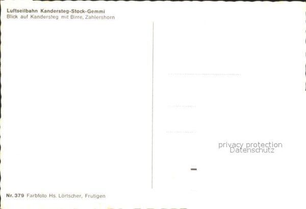 Seilbahn Kandersteg-Stock-Gemmi Birre Zahlershor – Bild 2