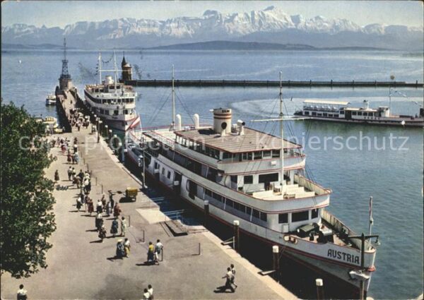 Motorschiffe Austria Konstanz am Bodensee Hafen Sänt