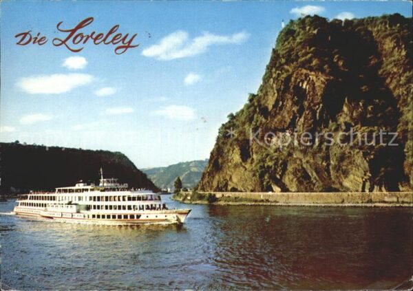 Motorschiffe Loreley-Felsen Rhein