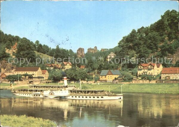 Dampfer Seitenrad Dresden Rathen Talwächter Lokomotive La