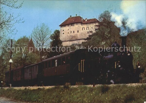 Lokomotive Sensetal Dampf-Bahn Bern Schloss Laupen