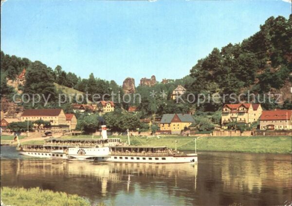 Dampfer Seitenrad Dresden Rathen Talwächter Lokomotive La