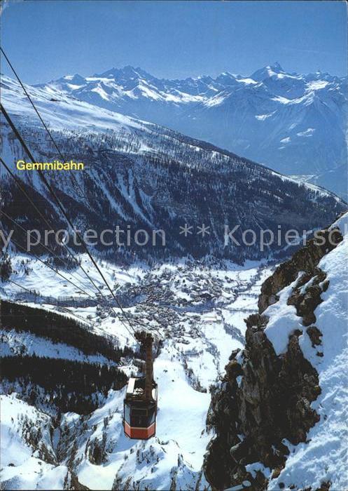 Seilbahn Leukerbad-Gemmi Dom Weisshorn