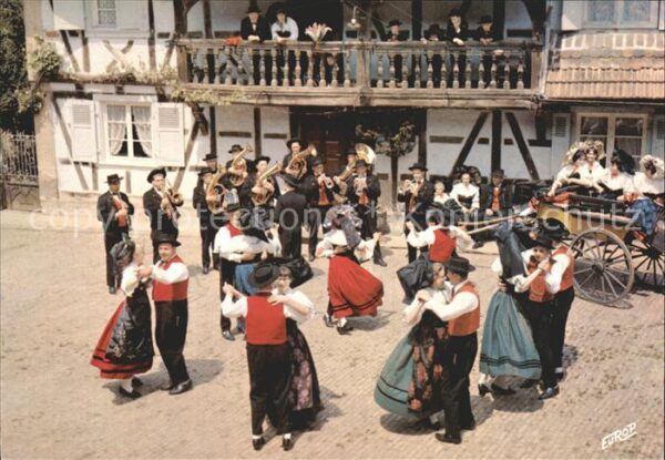 Tanz Taenzer Trachten Alsace Fete au Village