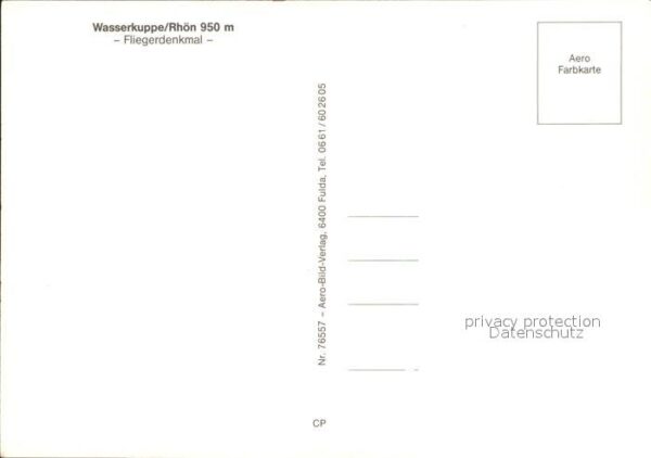 Segelflug Gliding Vol-Voile Vuolo-a-Vela Fliegerdenkmal Wasserkuppe Rhön – Bild 2