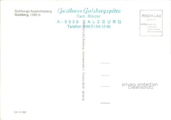 Funkturm Gaisberg Gasthaus Gaisbergspitze Salzbu – Bild 2