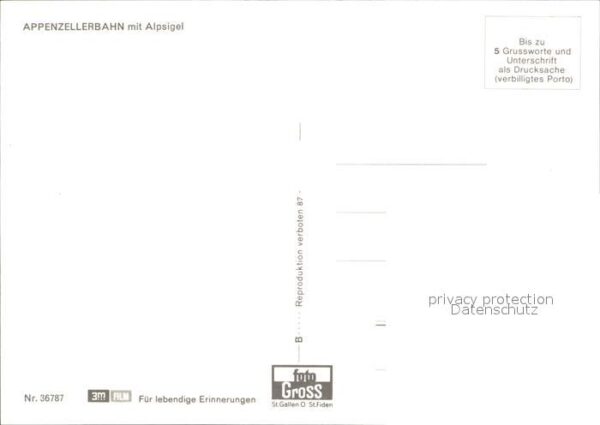 Eisenbahn Appenzellerbahn Alpsigel – Bild 2