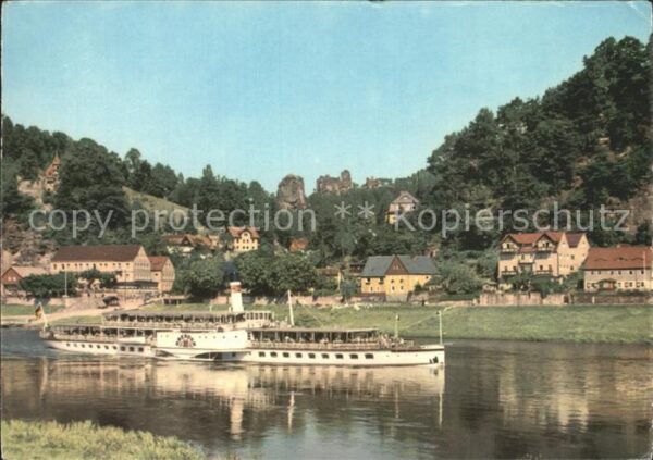 Dampfer Seitenrad Dresden Rathen Talwächter Lokomotive La