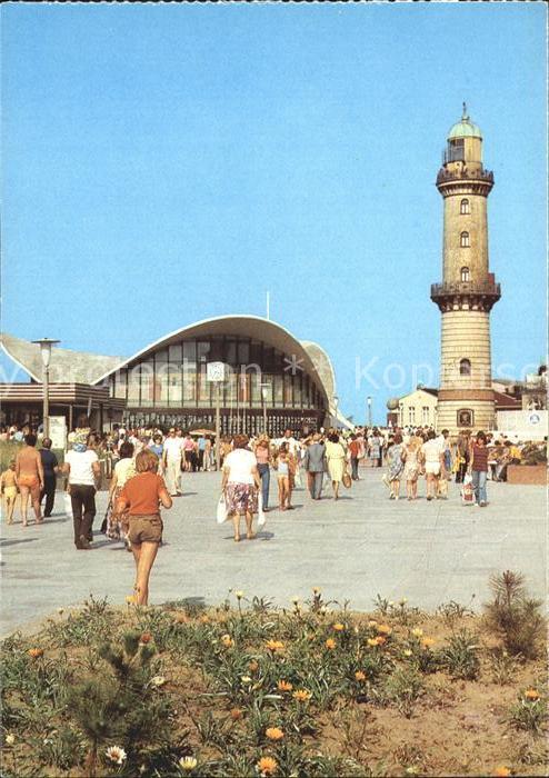 Leuchtturm Lighthouse Rostock-Warnemünde Gaststätte Teepott