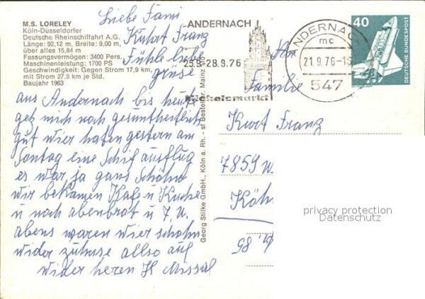 Motorschiffe M.S. Loreley Andernach – Bild 2