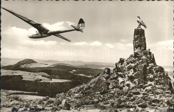 Segelflug Gliding Vol-Voile Vuolo-a-Vela Wasserkuppe Rhön Fliegerdenkmal