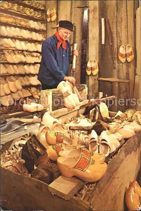 Schuhmacher Holzschuhmacher Werkstatt Holland