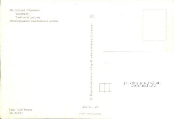 Trachten Ungarn Mezökovesd Nepviselet – Bild 2