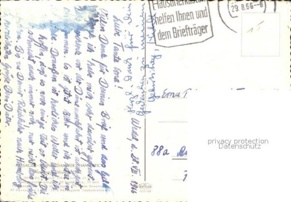 Dampfer Oceanliner Hanseatic Hamburg – Bild 2