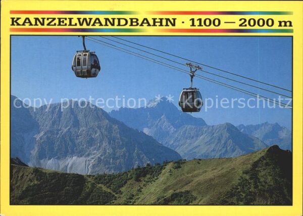 Seilbahn Riezlern-Kanzelwand Kleinwalsertal Widd