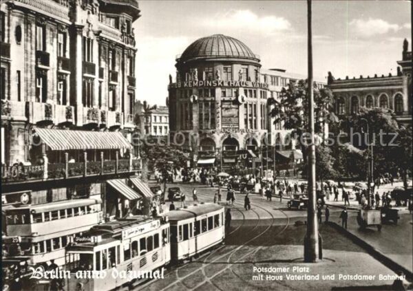 Strassenbahn Berlin Potsdamer Platz Haus Vaterland P