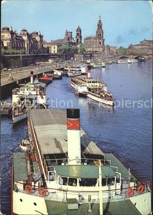 Dampfer Seitenrad Dresden Brühlsche Terrasse